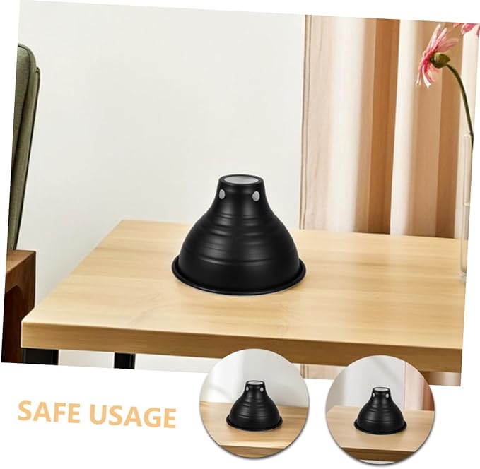 NUOBESTY 3pcs Reptile Heat Lamp Shade Iron Reflective Cover for Enhanced Brightness Compatible Cages Safe and Heating Lamp Housing for Reptile Habitats