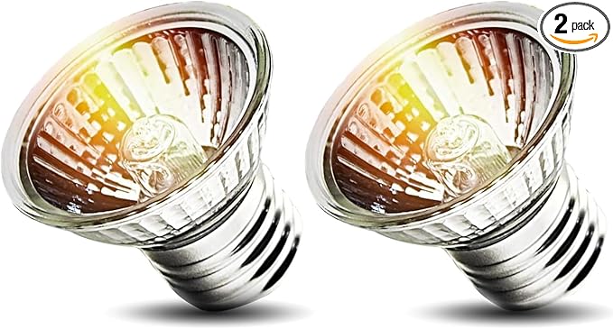 2-Pack 75W UVA Bulbs, Light Turtle Heat Lamp for Reptiles and Amphibian Tanks, Terrariums and Cages, Fit E26 Heat Reptile Lamp,Works with Various Lamp Fixtures,for Lizards, Snakes, Turtles