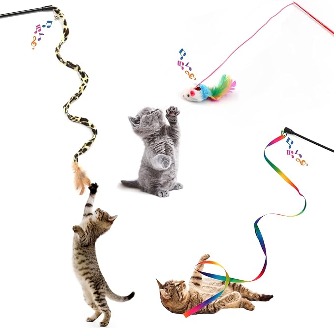 Kitten Toys Cat Toys Assortments, 26 Packs Cat Toys Variety Pack for Kitty, Cat Wand Toy, Cat Feather Toys, Cat Balls with Bells, Cat Mouse Toy, Catnip Toys for Indoor Cats - Image 5