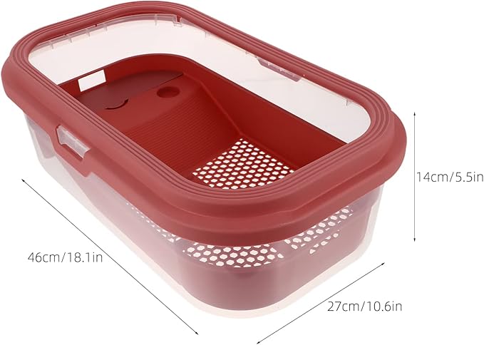 POPETPOP Plastic Tortoise Tank Terrace for Turtle Spacious Home Aquarium for Large Turtles Plastic Material Non- Ramp for Easy Climbing for Healthy