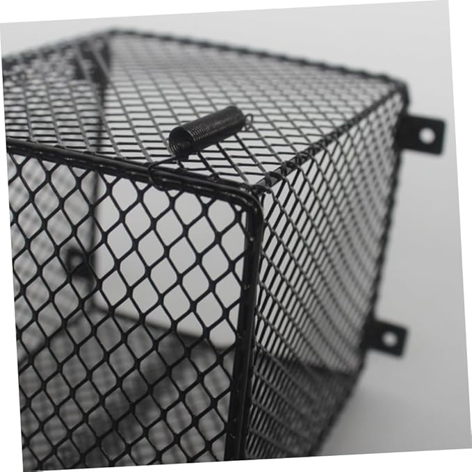 POPETPOP PET Reptile Scald Lamp Shade Heater Guard for Reptiles Daytime Light Lampshade for Poultry and Small Animals Black Color Suitable for Bearded Dragons Lizards and Snakes