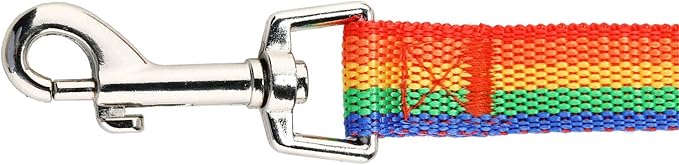 Hi Kiss Dog/Puppy Obedience Recall Training Agility Lead - 15ft 20ft 30ft 50ft 100ft Training Leash - Great for Training, Play, Camping, or Backyard (100 Feet, Rainbow)