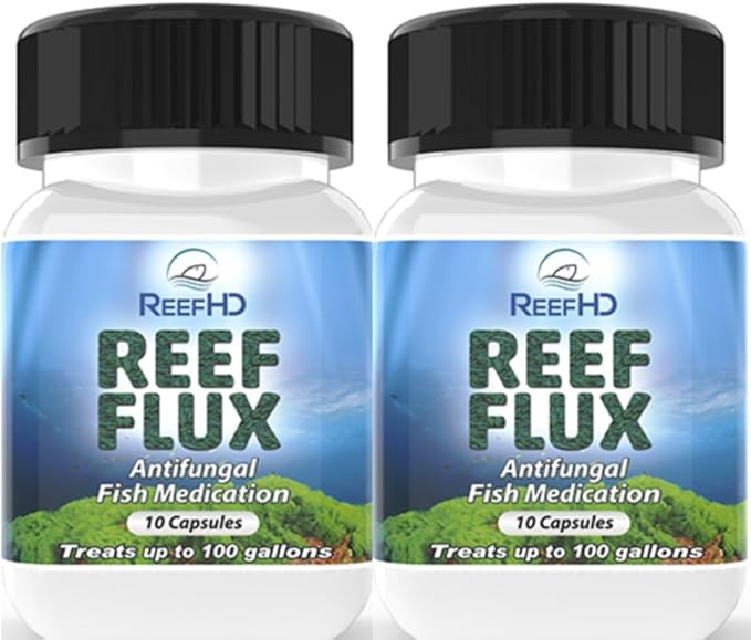 ReefHD Reeflux FIuconazole 200mg fungaI Fish lnfections lchthyophonus SaproIegnia KlLL Bryopsis Green Hair AIgae Aquarium Reef Flux AIgae Buster (Two Packs)