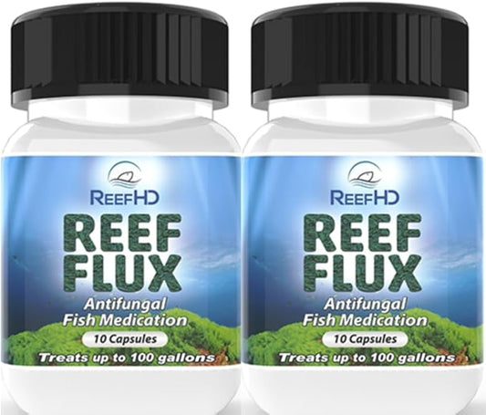 ReefHD Reeflux FIuconazole 200mg fungaI Fish lnfections lchthyophonus SaproIegnia KlLL Bryopsis Green Hair AIgae Aquarium Reef Flux AIgae Buster (Two Packs)