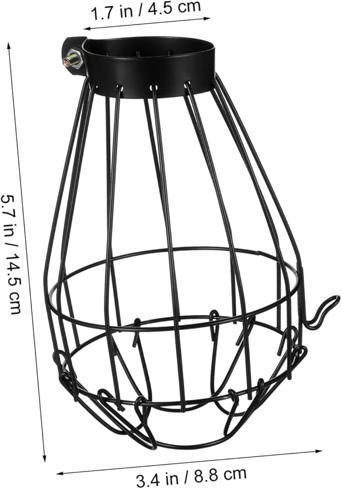 1Pc Crawler Box Heating Lamp Cover Protective Lampshade for Reptile Enclosures for Birds Turtles and Lizards Easy Installation and Design for Pet