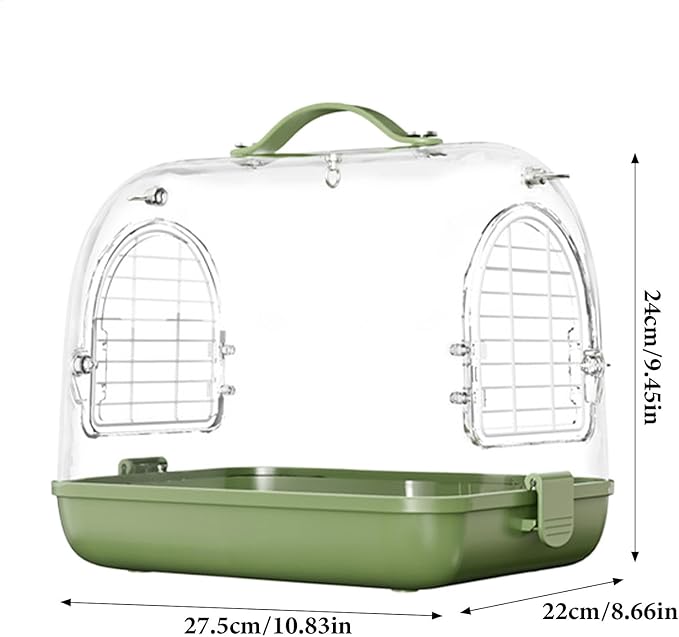 Bird Carrier - Parrot Backpack | Bird Travel Cage | Removable Breathable Bird Carrier Bag Travel Accessories Pocket for Loving Leaf Conure in Parking