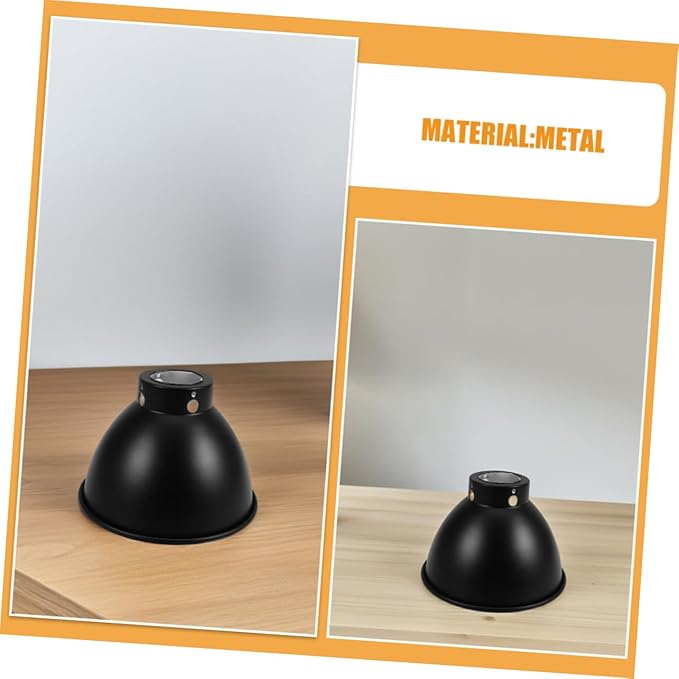 balacoo Reptile Terrarium Heat Lamp Shade Insulation Cover High-Temperature Resistant Lampshade for Reptile Heating Lamp