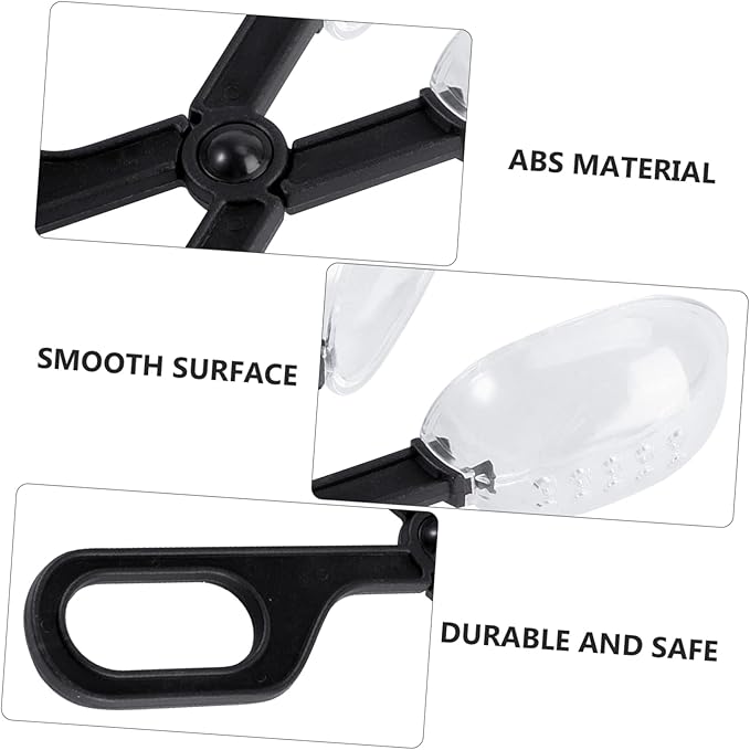Mipcase 3pcs Reptile Feeding Clip for Crickets Locusts Plastic Scissors Handle Easy to Use