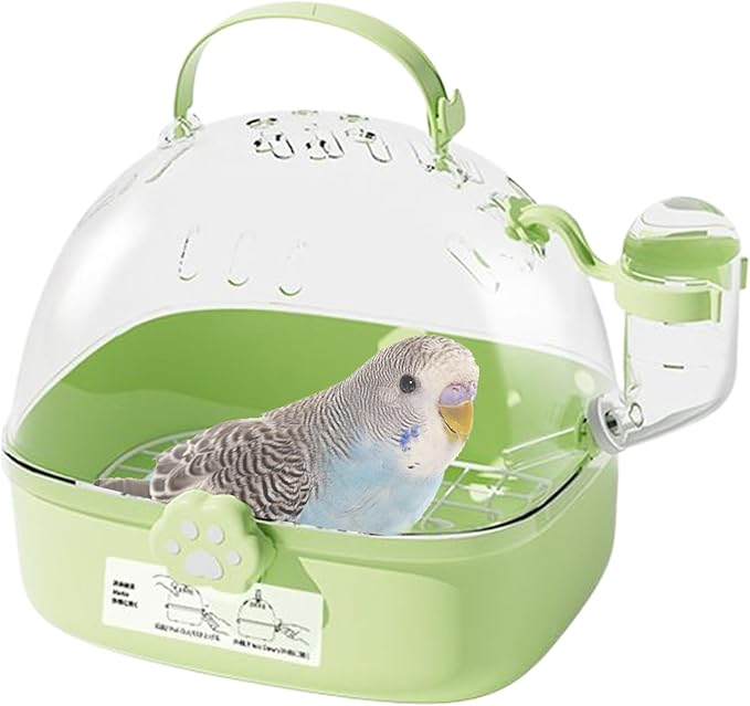 Ventilated Kennel with Water Bottle - Bird Bag Carrier, Handheld Pet Carrier for Tiny Breed Puppy Kitten Ferret Bunny | Comfortable and Safe for Car Rides Veterinary Visits Travel Outdoor Use