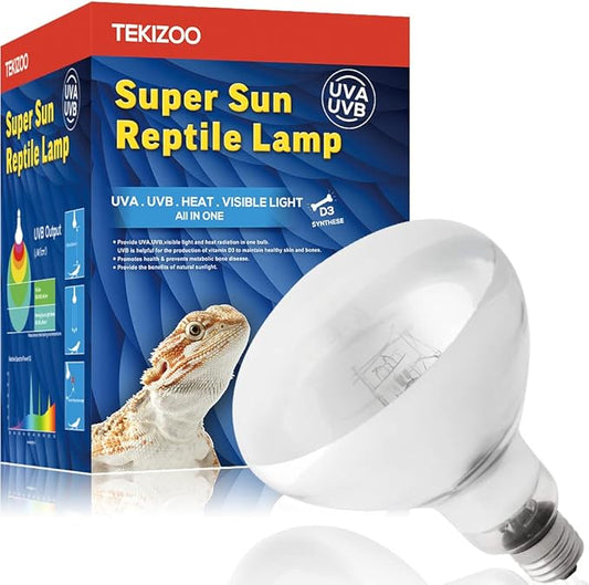 100W UVB UVA Heating Lamp Self-Ballasted Bulb Full Spectrum Basking Spot Light lamp for Reptile and Amphibian