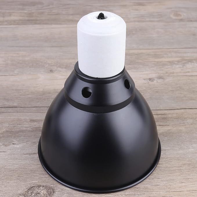 Abaodam 110v Reptile Heat Lamp Fixture Clamp Use Dome Cover for Turtles Lizards and Bearded Dragons Multi-Angle Design for Optimal Heating