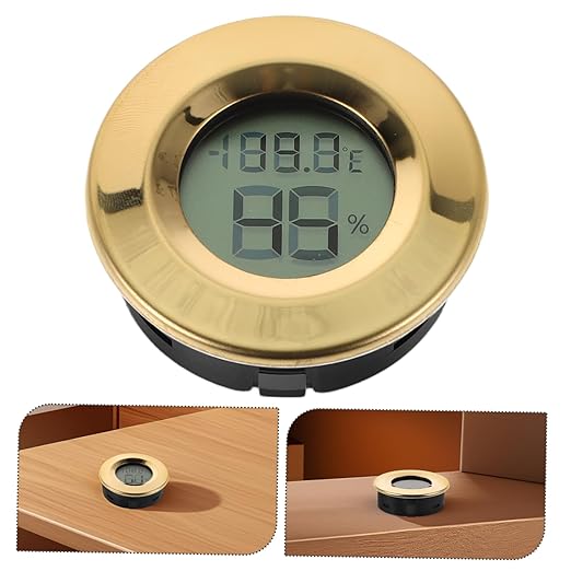Mini Digital Hygrometer Thermometer for Reptile Enclosures and Wine Storage LCD Display Humidity Accurate Temperature Gauge for Home Bars Restaurants