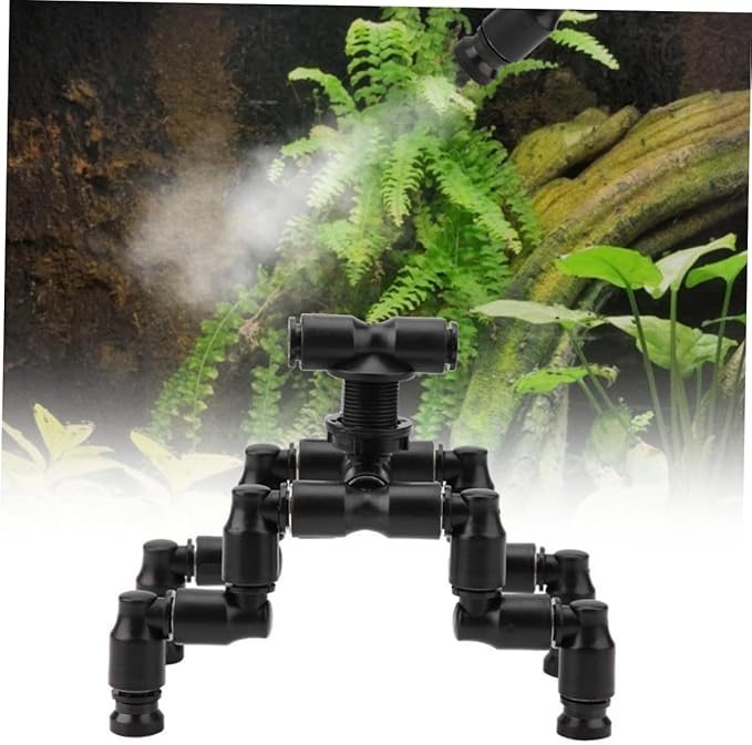 Mikikit 1set Adjustable Cooling Nozzle for Reptiles Detachable Misting Sprayers for Terrariums Pet Supplies for Amphibians and Lizards Rotatable Design