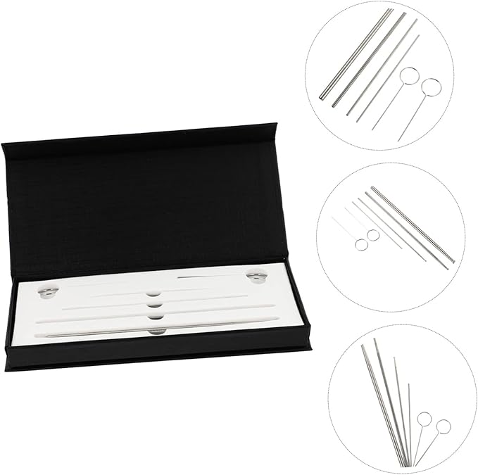 TOYANDONA 1Set Stainless Steel Snake Gender Probe Accurate Gender Detection Tool for Reptiles Smooth Head Design Essential Crawling Supplies for Various Snake