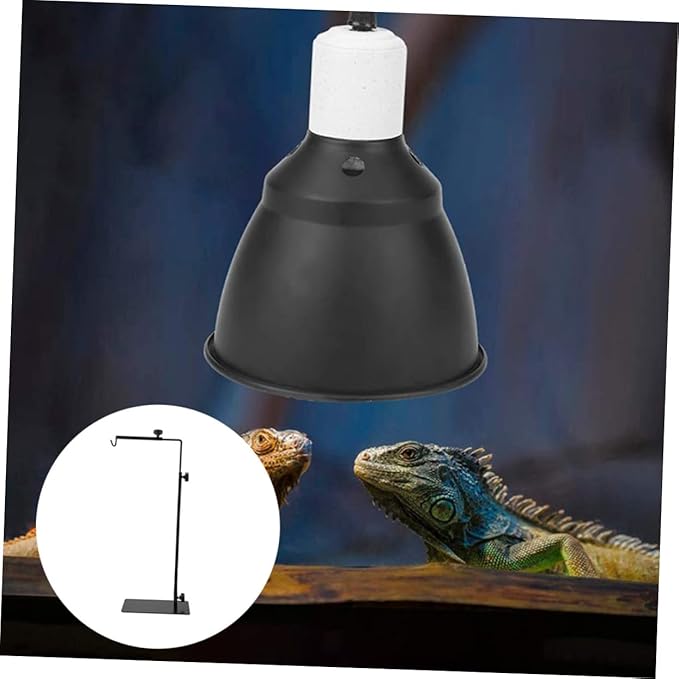 Adjustable Metal Lamp Stand for Reptiles Durable and Odor Lightweight Design with Efficient Heat Dissipation for Basking Light Setup