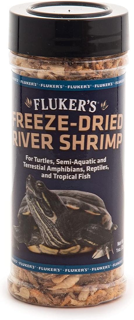 Fluker's Labs Aquatic Turtle Food Bundle (1.5 oz) Freeze Dried River Shrimp (1 oz)
