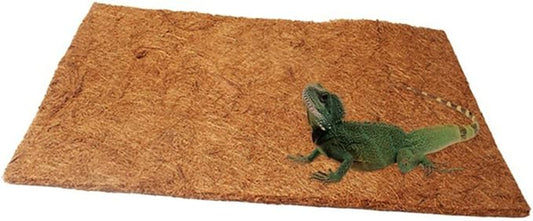 Sosoport Natural Coconut Fiber Reptile Mat Bedding Breathable Coir Substrate for Tortoise Lizard Snake Terrarium Safe and Easy to Clean
