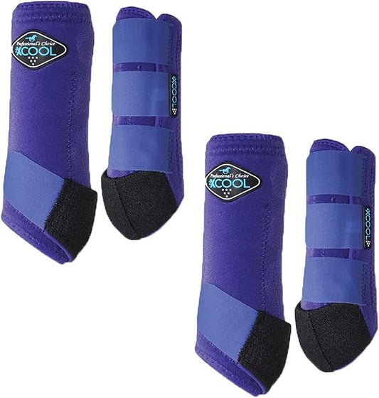 Professional's Choice 2XCOOL Sports Medicine Horse Boots | Protective & Breathable Design for Ultimate Comfort & Durability in Active Horses | Value 4 Pack
