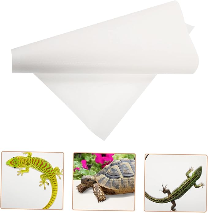 LIOOBO Reptile Mat for Bearded Dragon Lizard Snake Tortoise Terrarium Bedding Substrate Shape Lightweight Easy to Pet Friendly