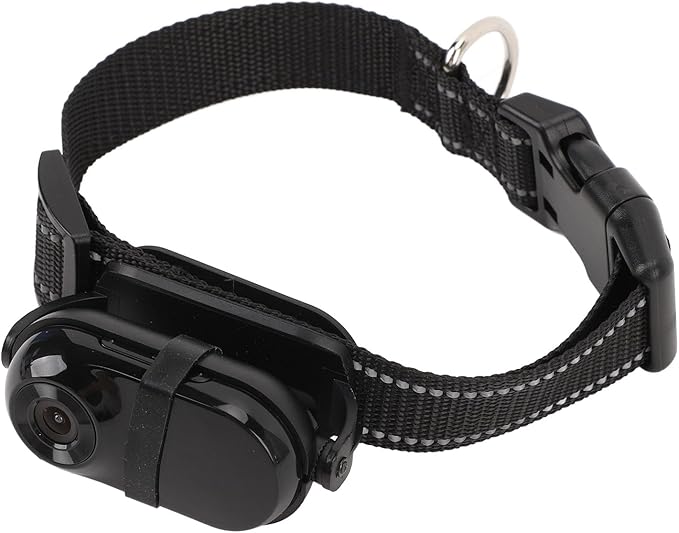 Cat Camera Collar, HD 1080P Dog Collar Camera with Memory Card, 130° Wide Angle, Built in MIC, Mini Body Camera Action Camera for Dogs Cats Gifts Indoor & Outdoor (64GB)