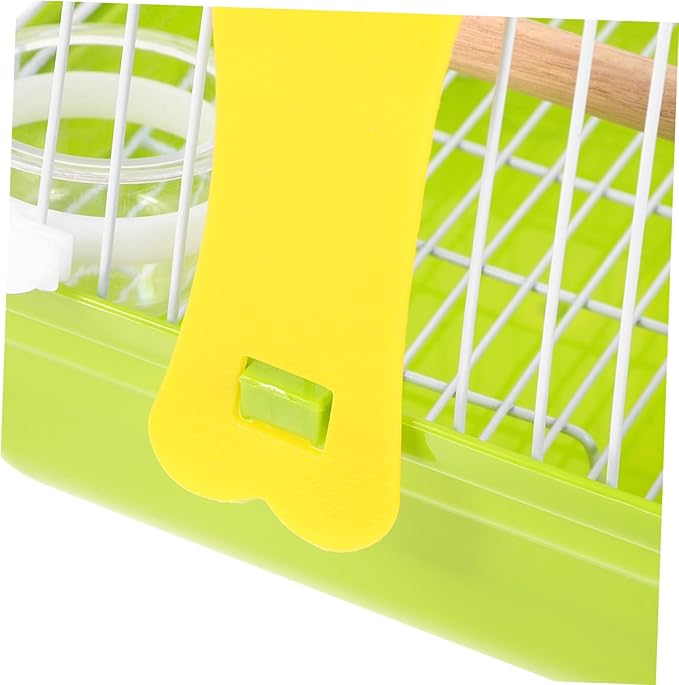 Portable Metal Bird Carrier Cage with Handle for Parakeets and Parrots Ventilated Travel Cage for Safe Bird Transport and Construction for Outdoor Use