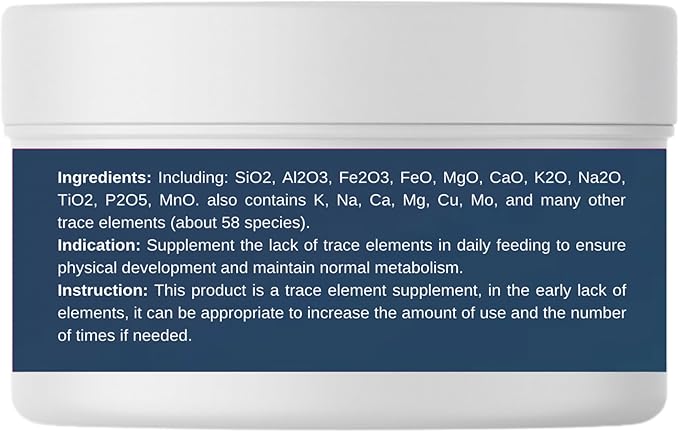 Trace Mineral Powder for Racing Pigeons & All Pigeon Breeds - Supports Physical Development, Growth, Energy, Optimal Metabolism & Overall Vitality
