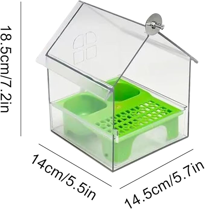 Genérico Hummingbirds, Backyard Birds with Water and Food Container for Small Birds, Abdominal Design Provides a Feeding Station and Bath for Small Birds