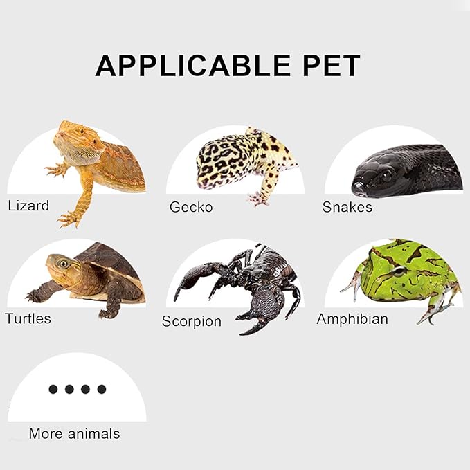 Reptile Heating Pad, Reptile Heating Pad Warmer USB Reptile Anti ‑ Scratch Heating Pad Heat Mat for Reptiles Tortoise Lizard (Large)
