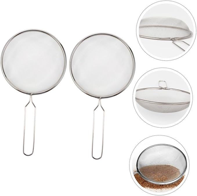 GANAZONO 2pcs Reptile Shovel Fine Mesh Filter for Reptile Sand Cleaning Ferret Litter