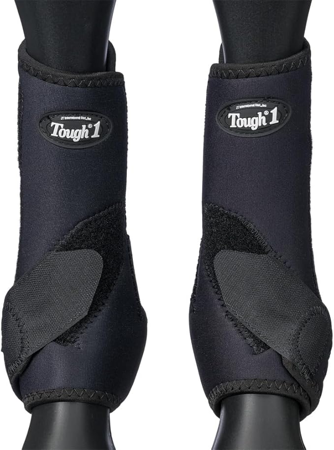 Tough 1 Economy Vented Rear Sport Boots, Black, Medium