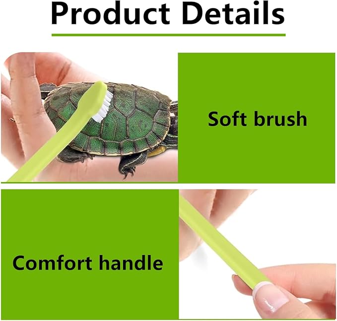 Turtle Brush with Suction Cup Turtle Brush Turtle Tank Accessories for Remove Turtle Shell Scutes