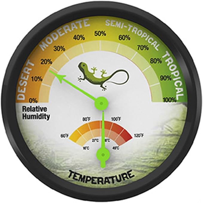 Pet Rearing Box Gauge Temperature Humidity Hygrometer High-Accuracy VivariumTank Supplies 1pc/2Pcs