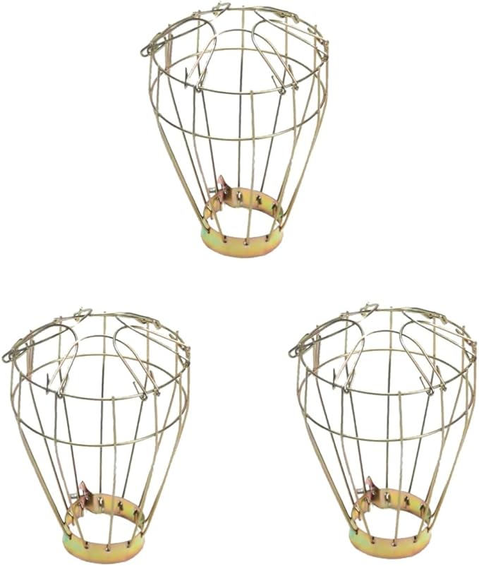 FOMIYES 3pcs Vintage Iron Reptile Pet Heat Lamp Cover Turtle Lampshade Aquarium Decor