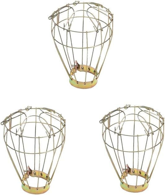 FOMIYES 3pcs Vintage Iron Reptile Pet Heat Lamp Cover Turtle Lampshade Aquarium Decor