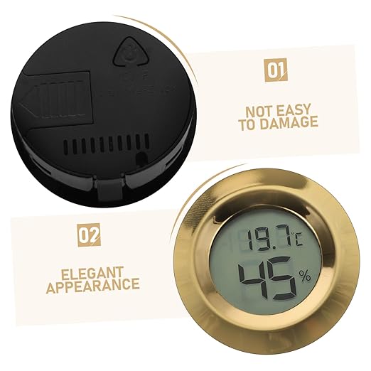 Mini Digital Hygrometer Thermometer for Reptile Enclosures and Wine Storage LCD Display Humidity Accurate Temperature Gauge for Home Bars Restaurants