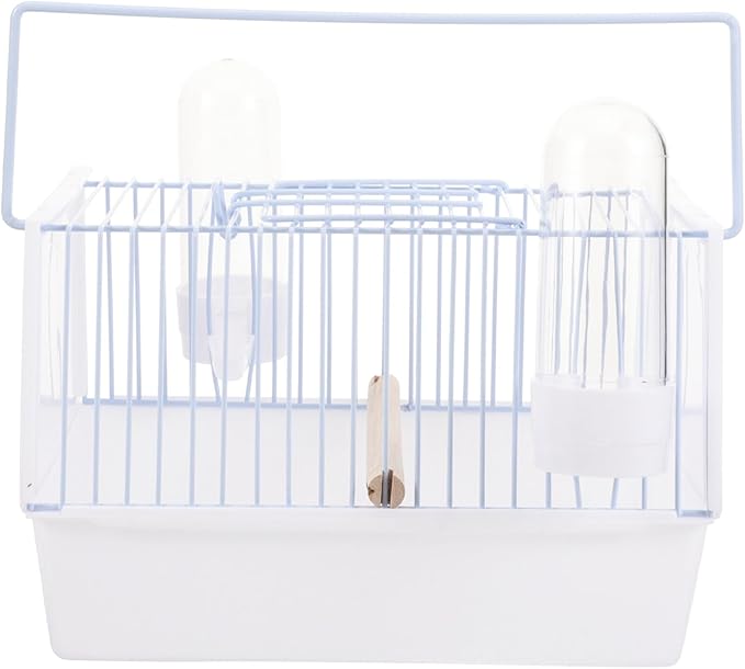 1set Portable Bird Cage for Parrots and Birds Handheld Travel Carrier Wire Design for Outings Lightweight and for Car Seats and