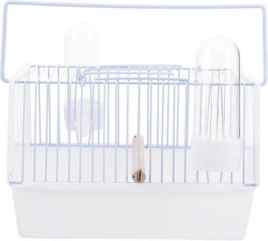 1set Portable Bird Cage for Parrots and Birds Handheld Travel Carrier Wire Design for Outings Lightweight and for Car Seats and