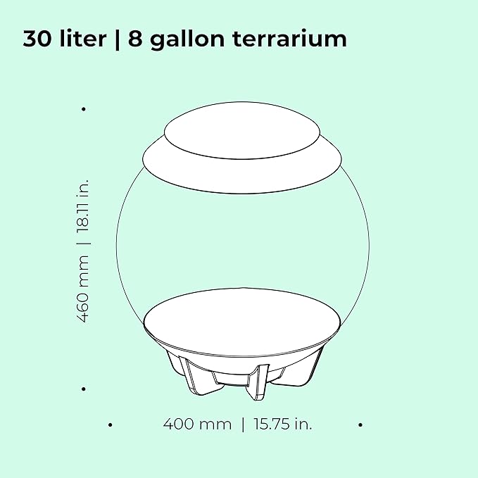 biOrb AIR 30, Fully Automated Terrarium for Arid, Temperate, or Tropical Plants, White