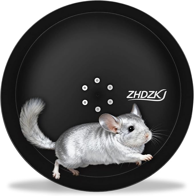 𝐔𝐩𝐠𝐫𝐚𝐝𝐞 15" Silent Chinchilla Running Wheel, Aluminum Alloy Exercise Wheel, Quiet Ball Bearing, Suitable for Chinchillas, Hamsters, Hedgehogs, Syrian Hamsters and Other Small Pets
