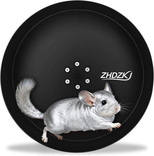 𝐔𝐩𝐠𝐫𝐚𝐝𝐞 15" Silent Chinchilla Running Wheel, Aluminum Alloy Exercise Wheel, Quiet Ball Bearing, Suitable for Chinchillas, Hamsters, Hedgehogs, Syrian Hamsters and Other Small Pets