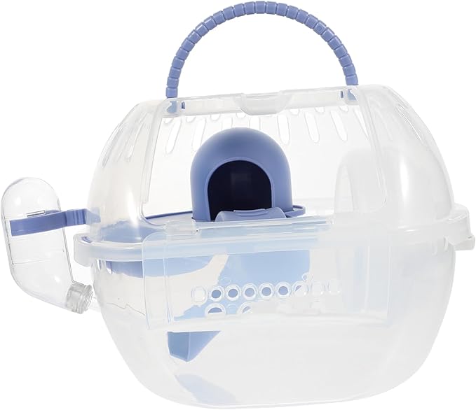 MERRYHAPY Hamster Cage Hamster Transport Unit Hideaway Playhouse Rat Carriers Small Animal Carrier Carrying Cases Small Rodent Carrier Rat Cage Pp Travel Pet Hedgehog