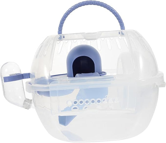 MERRYHAPY Hamster Cage Hamster Transport Unit Hideaway Playhouse Rat Carriers Small Animal Carrier Carrying Cases Small Rodent Carrier Rat Cage Pp Travel Pet Hedgehog
