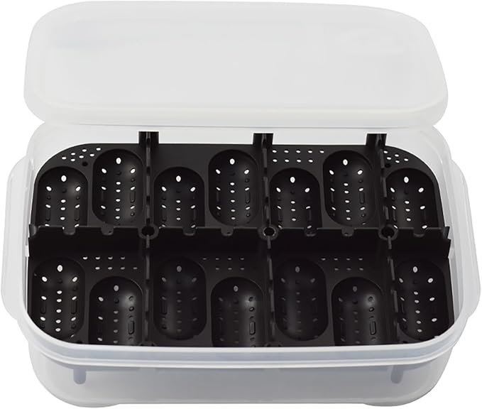 Reptile Breeding Box OMEM Reptile Lizard Incubation Box, Hatchery Box, Suitable for Hatching Snake, Lizards, Lions Mane, Reptiles (Black)