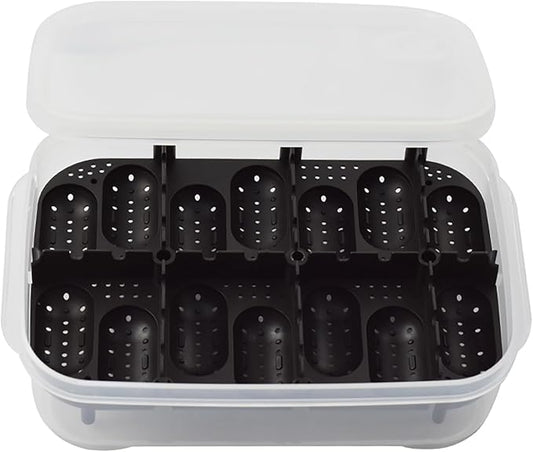 Reptile Breeding Box OMEM Reptile Lizard Incubation Box, Hatchery Box, Suitable for Hatching Snake, Lizards, Lions Mane, Reptiles (Black)