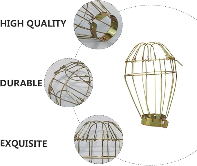 3pcs Heating Lamp Protector for Pets Iron Mesh Net Cover Scalding Prevention for Reptiles Birds and Animals High-Temperature Resistance Easy to Install