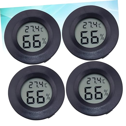 HANABASS 12pcs Digital Thermometer Hygrometer Thermometer Reptile Pet Humidity Acrylic for Home Use