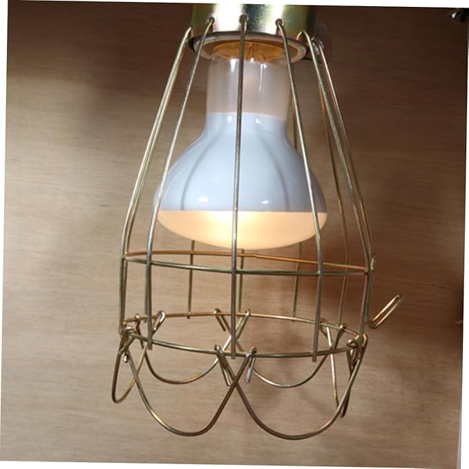KESYOO 3pcs Vintage Iron Reptile Pet Heat Lamp Shade Cover Scald Mesh Guard for Turtle and Reptile Cages Fits up to Bulbs Easy Installation Design