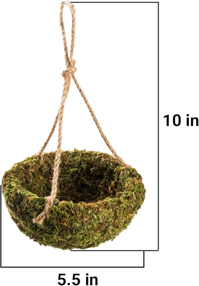 Handmade Crested Gecko Tank Decor – Hanging Shelter for Bearded Dragon Accessories, Reptile Hammock, Hermit Crab, Snake and Other Small Reptiles