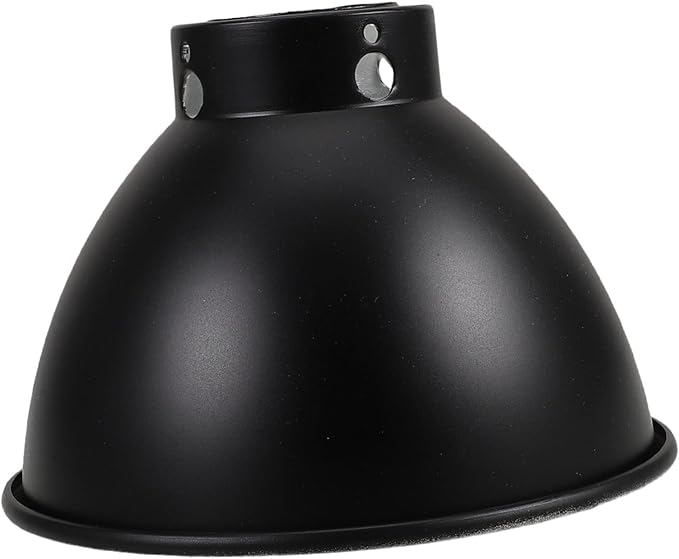 Toddmomy Reptile Heat Lamp Shade Dome Reflective Cover for Terrarium Lighting Optimal Heat Distribution Compatible with Various Bulbs Easy Assembly for Reptile Habitat