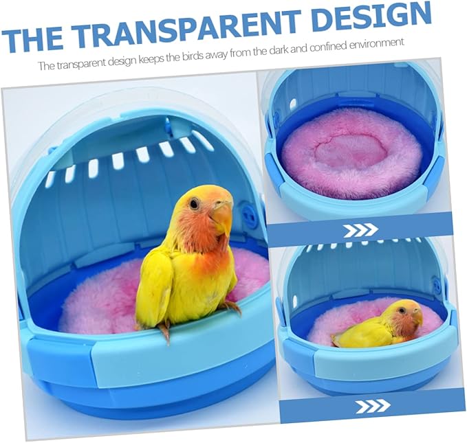 Milisten Portable Parrot Carrier Cage Handle Travel PET Birds Case Insulated Small Parakeet Travel Cage for Outdoor Use